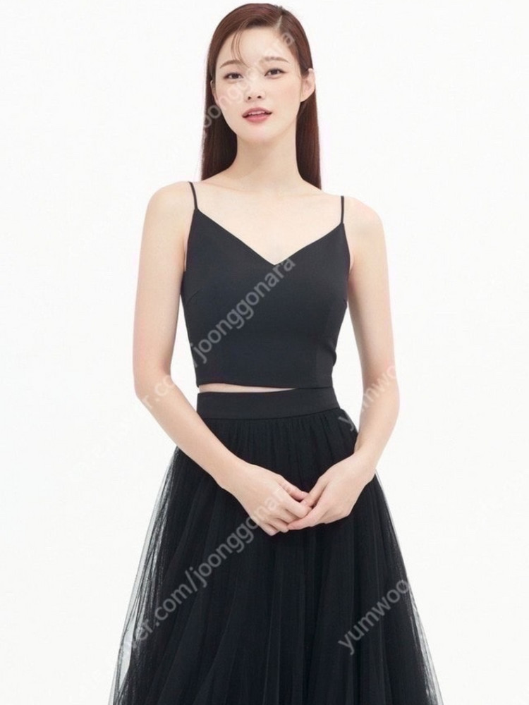 아보아보 실크 SILK BUSTIER TOP 송혜교박민영 실크 탑 스커트 코트 팬츠 하나보 띠어리 유메르 빈스 이미지