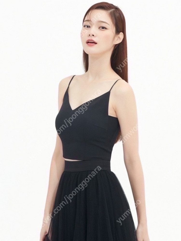 아보아보 실크 SILK BUSTIER TOP 송혜교박민영 실크 탑 스커트 코트 팬츠 하나보 띠어리 유메르 빈스 이미지