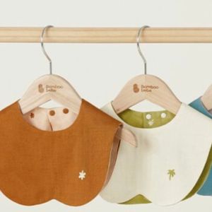 [밤부베베] 정글숲 턱받이 2장 일괄