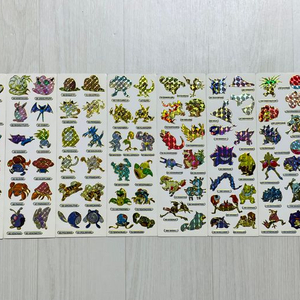포켓몬스터 1세대 반짝이 프리즘 스티커 1~150번 이미지