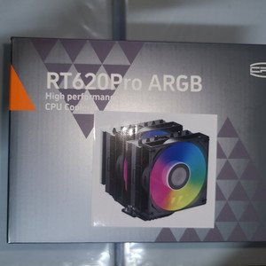PCCOOLER CPS RT620 PRO ARGB 카본스틸 (블랙) (CPU쿨러 듀얼타워쿨러 피씨쿨러) 이미지
