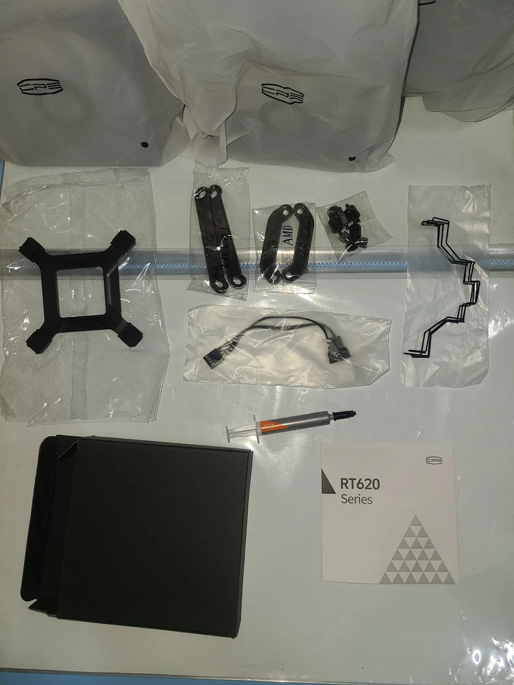 PCCOOLER CPS RT620 PRO ARGB 카본스틸 (블랙) (CPU쿨러 듀얼타워쿨러 피씨쿨러) 이미지