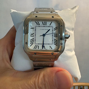 까르띠에 산토스 미디엄 쿼츠