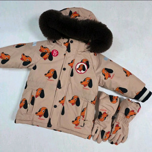 베베드피노 올오버 꽁드 스키점퍼 100 & 장갑 세트