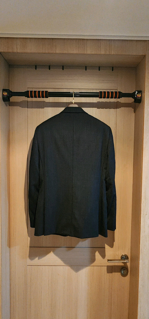 진그레이 커스텀멜로우 모직 자켓 슬림L--1