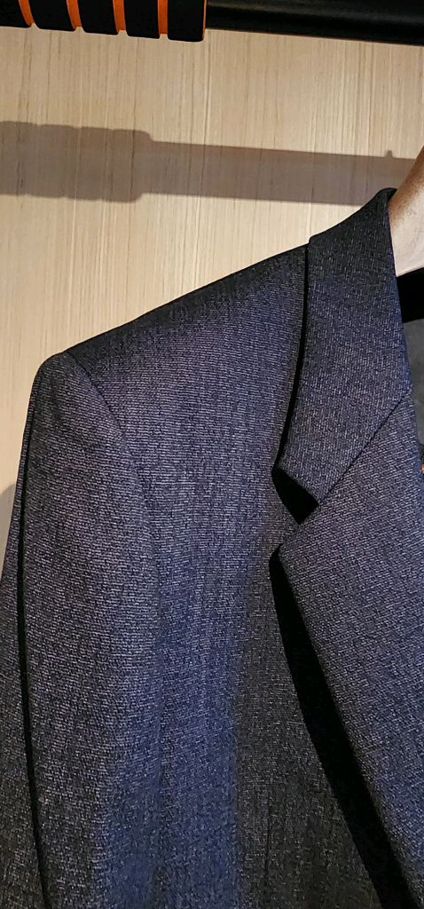 진그레이 커스텀멜로우 모직 자켓 슬림L--2