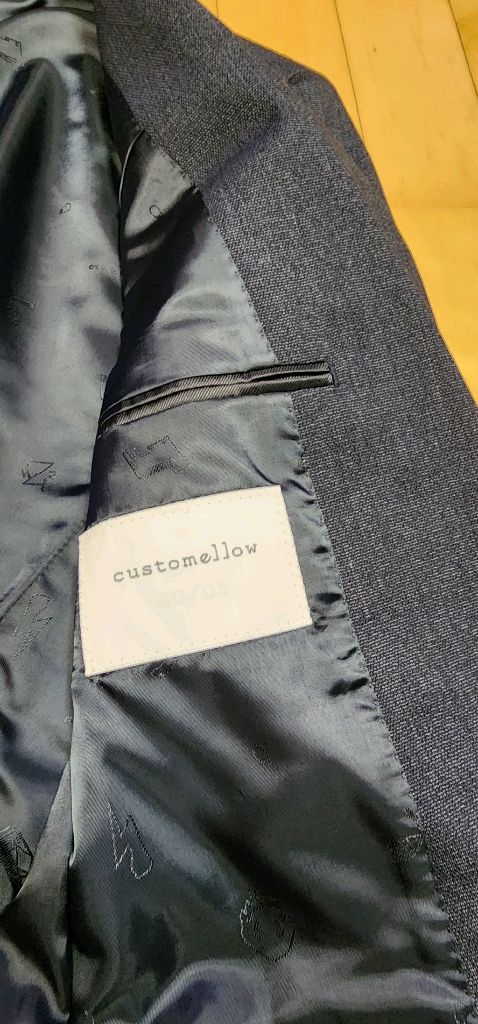 진그레이 커스텀멜로우 모직 자켓 슬림L--8