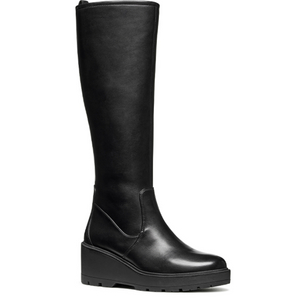 제옥스 부츠 여자 롱부츠 미에레일 여성 웨지 힐 블랙 245 이미지