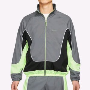 [L, 100] 나이키 스로우백 베스킷볼 윈드러너 자켓 그레이
