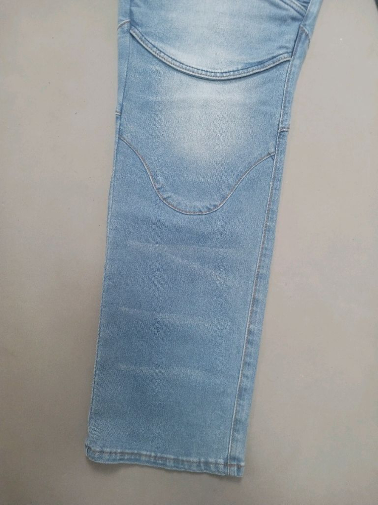 새제품 [38] 모토팬츠 블루 워싱 바이커진 청바지 발망 스타일 이미지