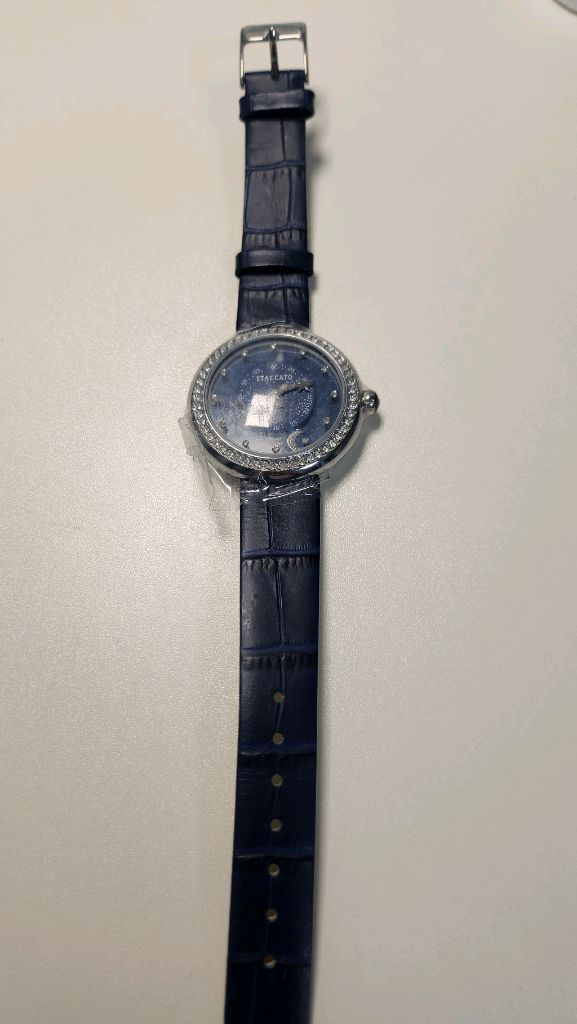 Staccato 여성 가죽 손목시계--1