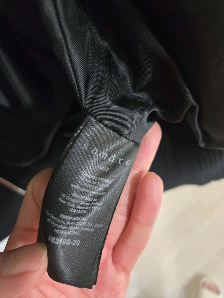 Sandro 가죽 자켓--2