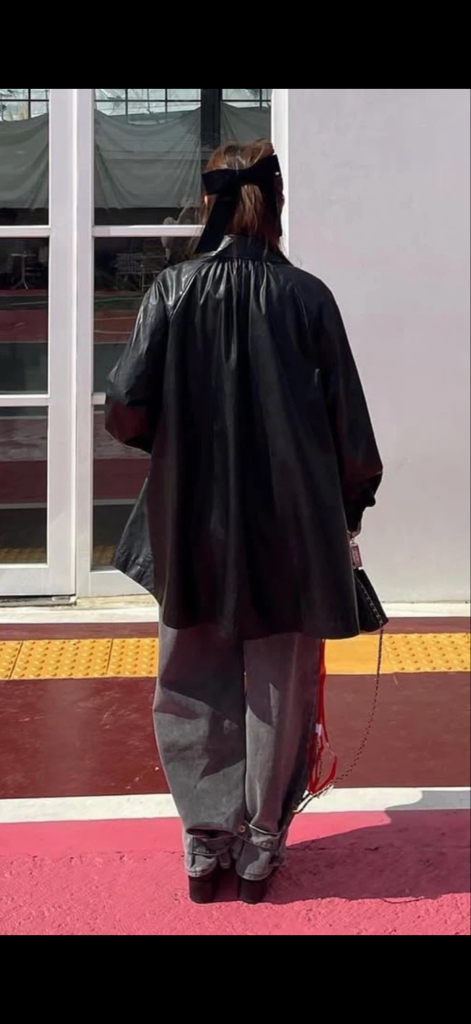 11am 제작 에코레더 트렌치 바바리--2