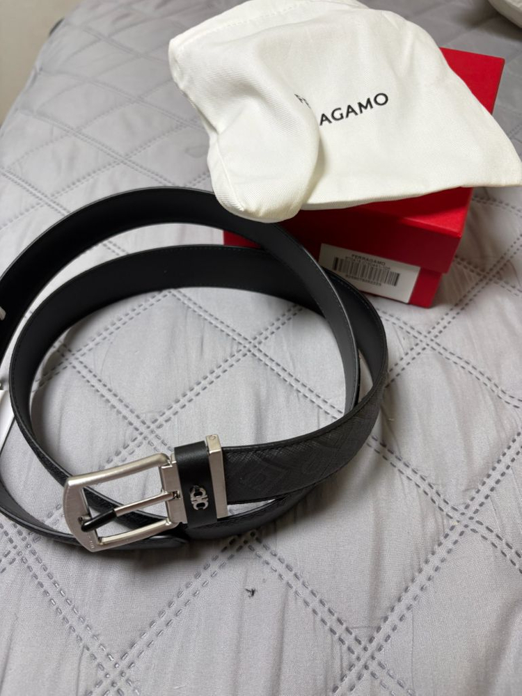 페라가모 남성용 리버시블 벨트--2