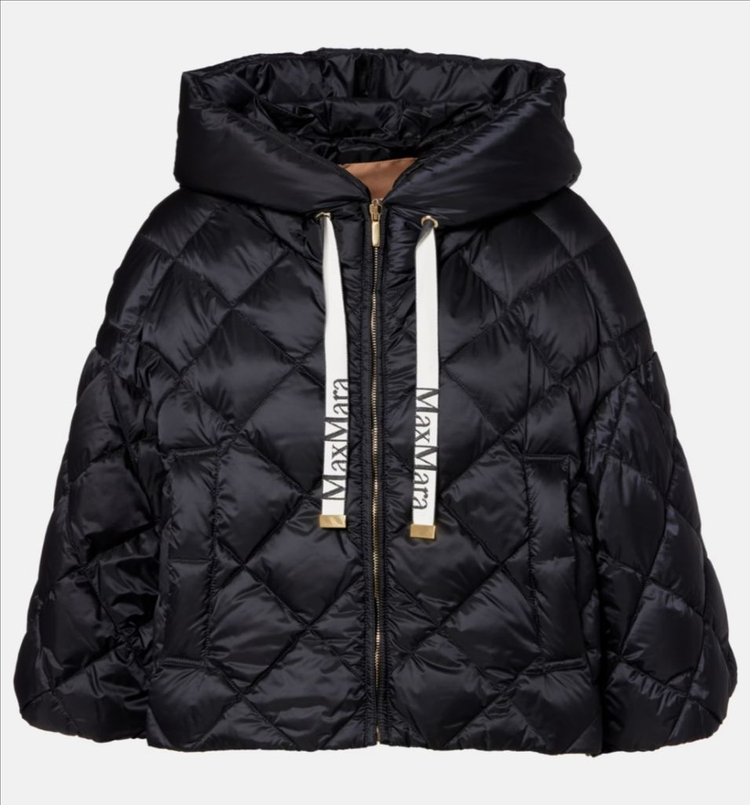 막스마라 씨소프트 크롭 발수패딩 - 블랙 42--1