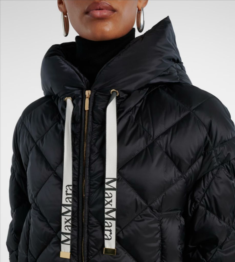 막스마라 씨소프트 크롭 발수패딩 - 블랙 42--2