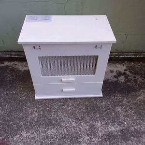 원목 2단 철망 수납장