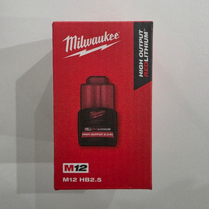 밀워키 M12 2.5Ah 고출력 배터리
