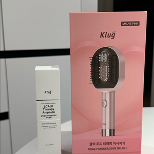 클럭 두피 테라피 마사지기 Mauve Pink 새제품