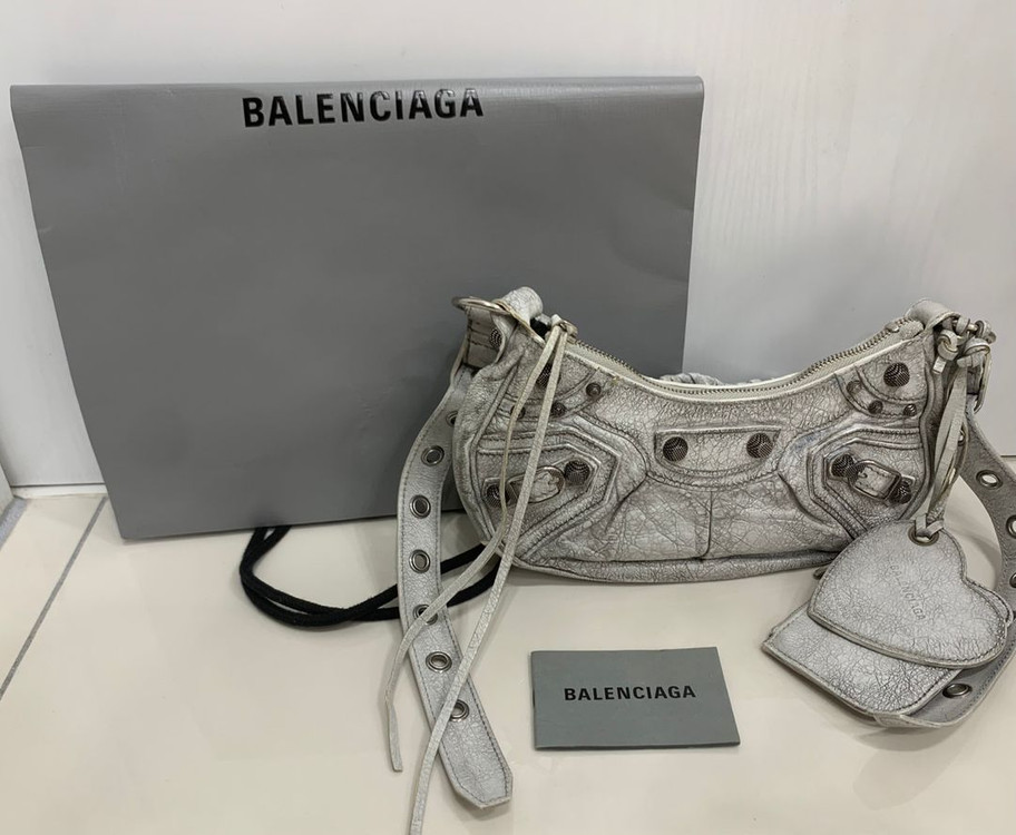 [XS]발렌시아가 르카골 숄더백 더티이펙트 화이트 가방 크로스백 엑스스몰 이미지