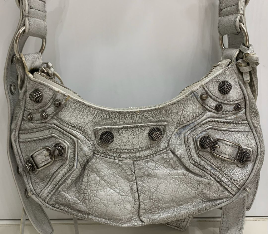 [XS]발렌시아가 르카골 숄더백 더티이펙트 화이트 가방 크로스백 엑스스몰 이미지