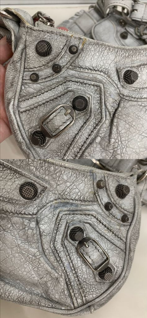 [XS]발렌시아가 르카골 숄더백 더티이펙트 화이트 가방 크로스백 엑스스몰 이미지