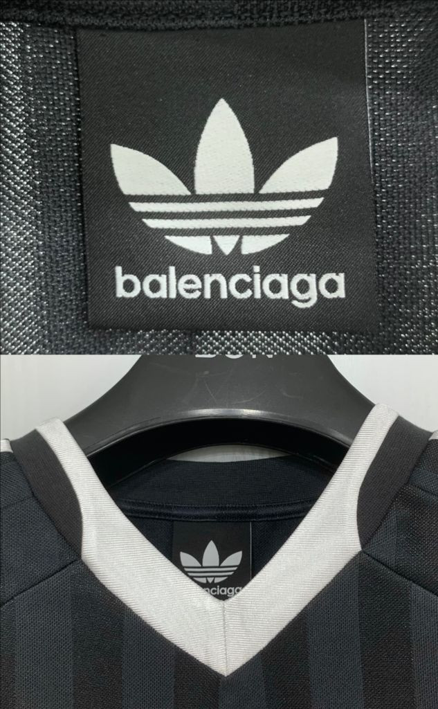 [4]발렌시아가 아디다스 풋볼 져지 블랙 반팔티셔츠 싸커 사커--3