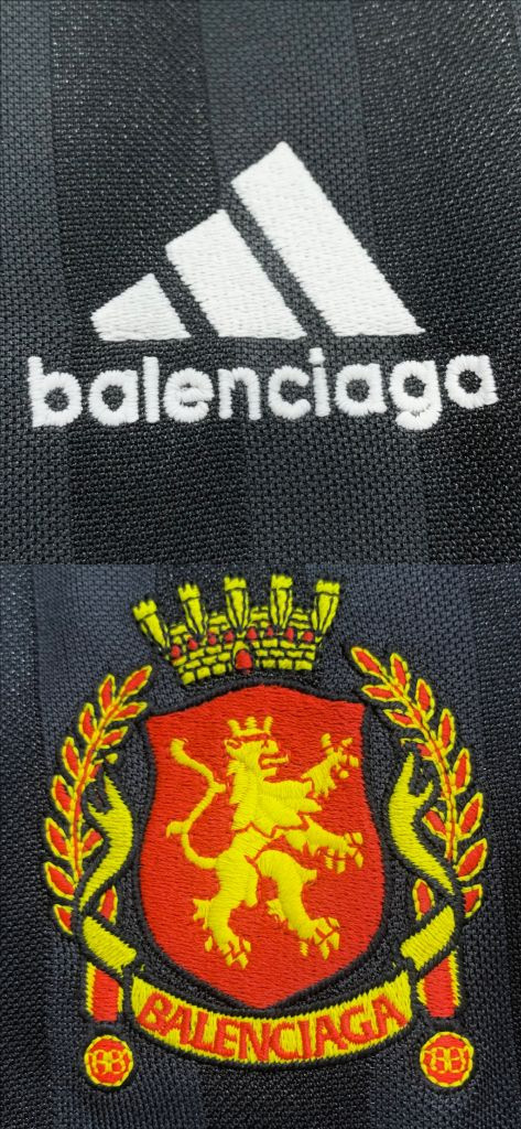 [4]발렌시아가 아디다스 풋볼 져지 블랙 반팔티셔츠 싸커 사커--4