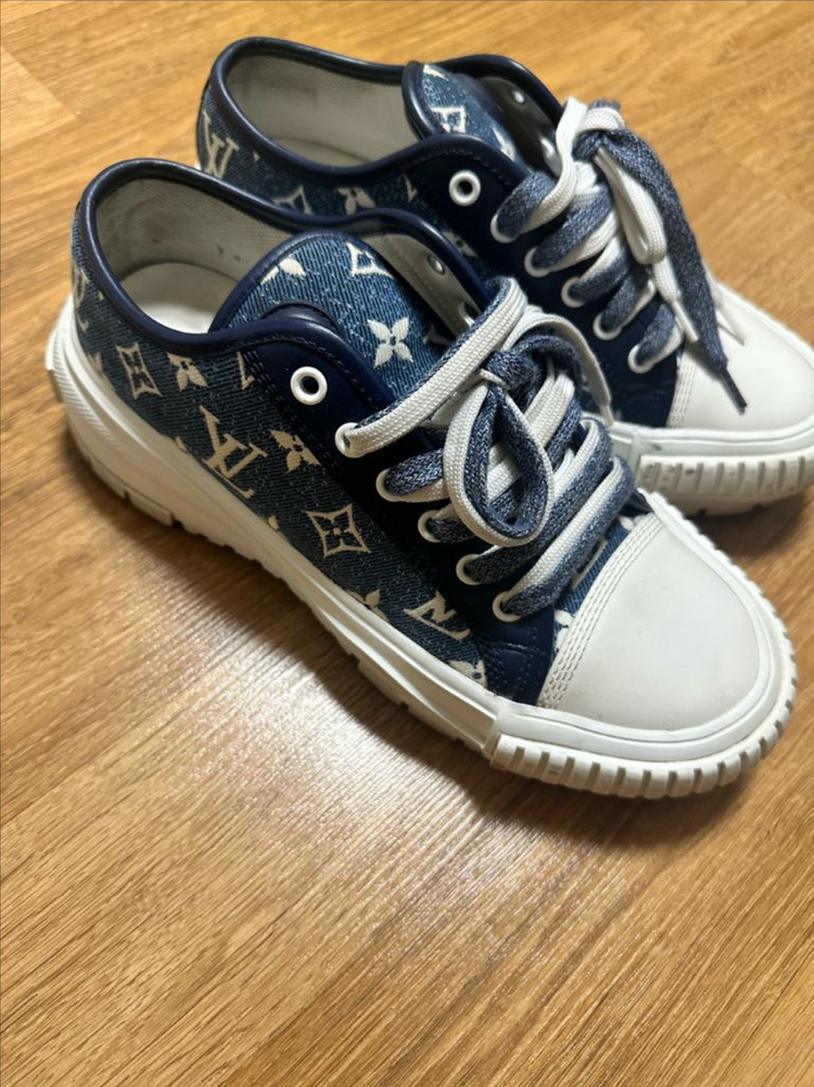 루이비통 데님스니커즈 정품--3