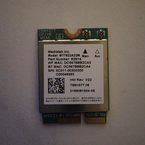 WiFi 6E 무선 랜카드 MediaTek RZ616