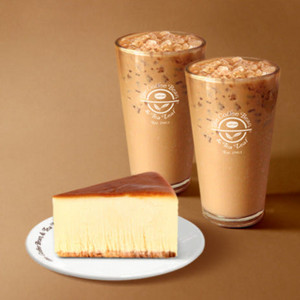 커피빈 정말 감사해요 세트 (카페라떼 S 2잔 + 시카고치즈케익)