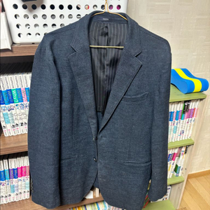 헤지스 자켓100[네이비 투톤 울 라이크 져지 자켓 ]