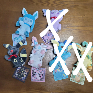 이브이 컬렉션 하이파이브 인형 누이구루미 글레이시아 블래키 님피아 포켓몬스터 포켓몬 포케센 굿즈