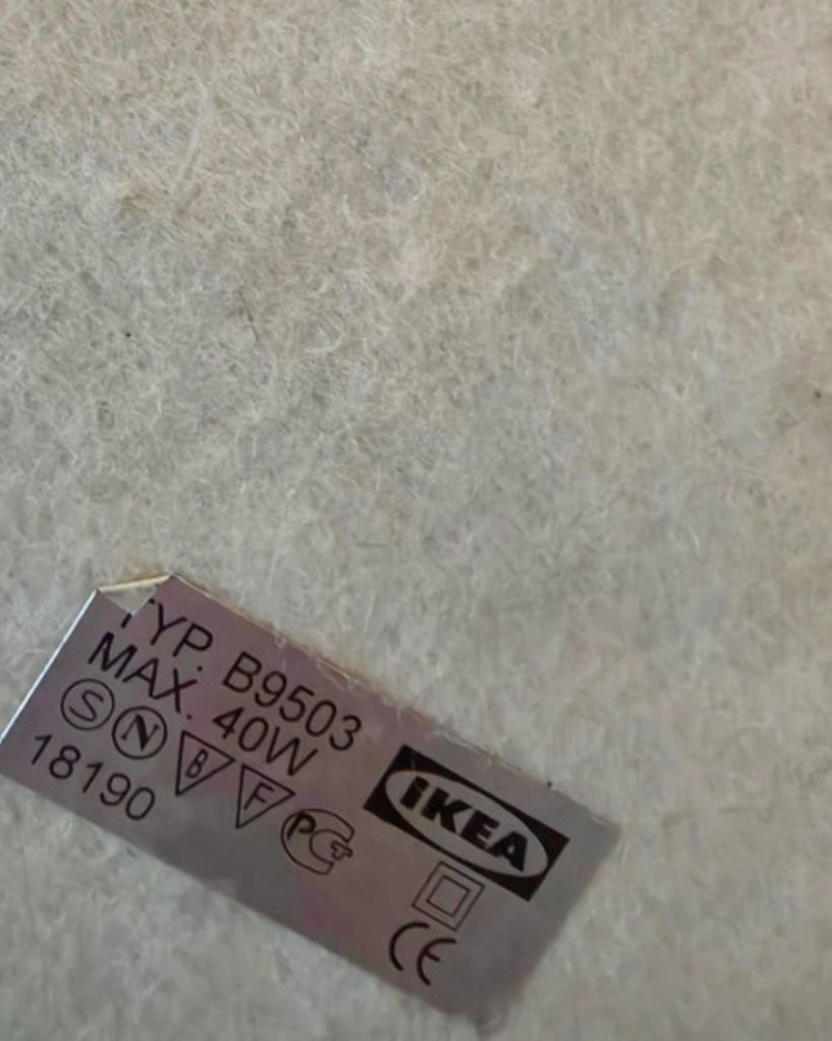 크빈톨 이케아 빈티지 조명, ikea kvintol 33cm 화이트 코드--5