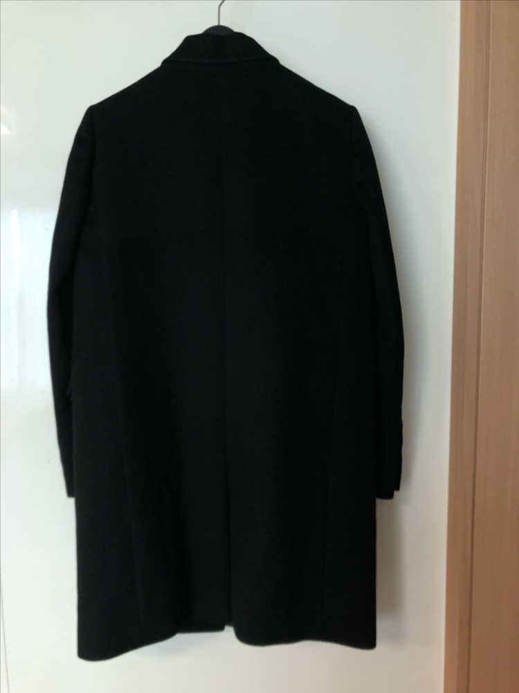 구호 KUHO 캐시미어100% 코트 블랙 검정 여자 클래식 올드머니룩--6