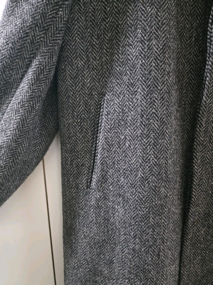 링자켓 그레이 헤링본 싱글 발마칸 히든 코트 / (코히어런스 아나토미카 그렌펠 크리설리스 캡틴선샤인 ) 이미지