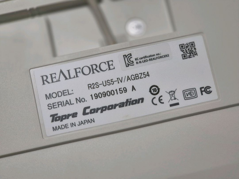 리얼포스 R2S-US5-IV 토프레 풀배열 키보드--3