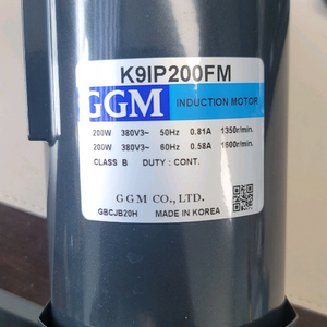 인덕션 모터 200W 380V 3상 미사용 새제품 이미지