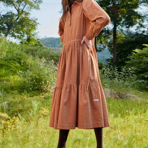 써스데이아일랜드 코듀로이 셔츠형 원피스