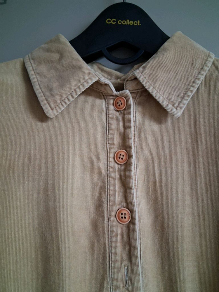 써스데이아일랜드 코듀로이 셔츠형 원피스--3