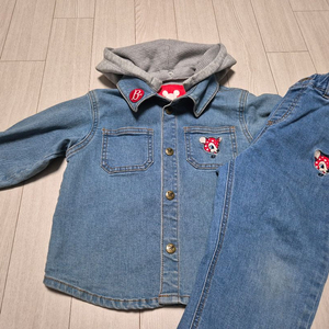 베베드피노 래리 데님 셋업 110