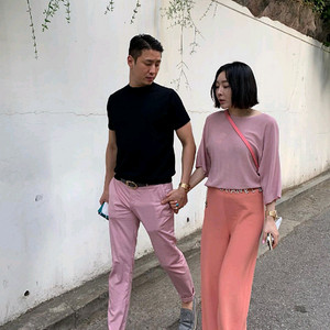 라온(뮤제라) 양두니트팬츠 피치색상 프리사이즈 이미지