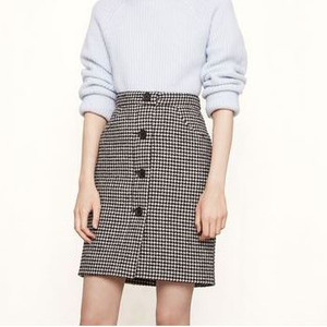 마쥬 울 하운드 체크 스커트 36사이즈