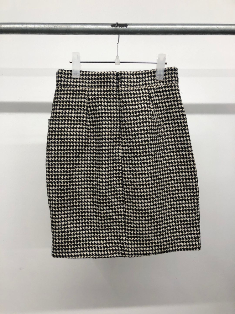 마쥬 울 하운드 체크 스커트 36사이즈--3