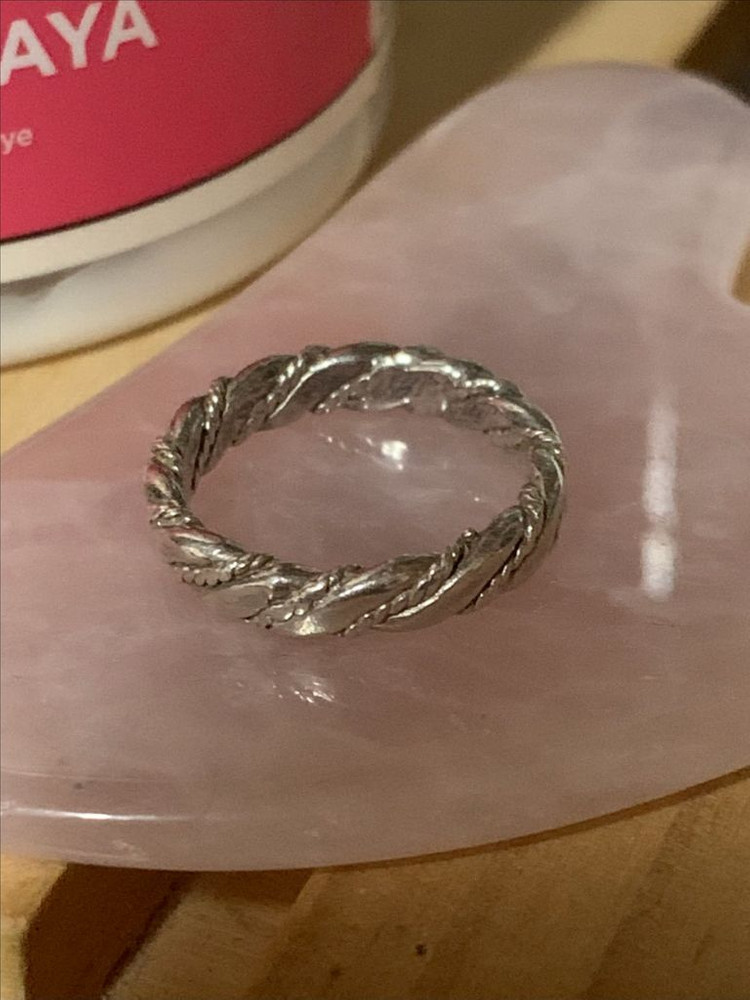 빈티지 꼬임 은반지 이미지