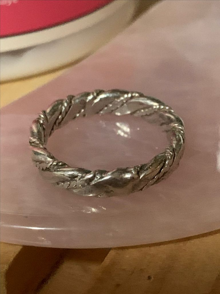 빈티지 꼬임 은반지 이미지