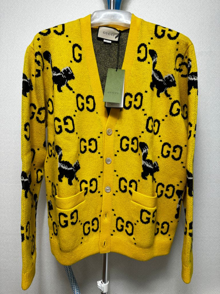 구찌 오버핏 점보GG 스컹크 가디건 국내매장판..새상품 이미지