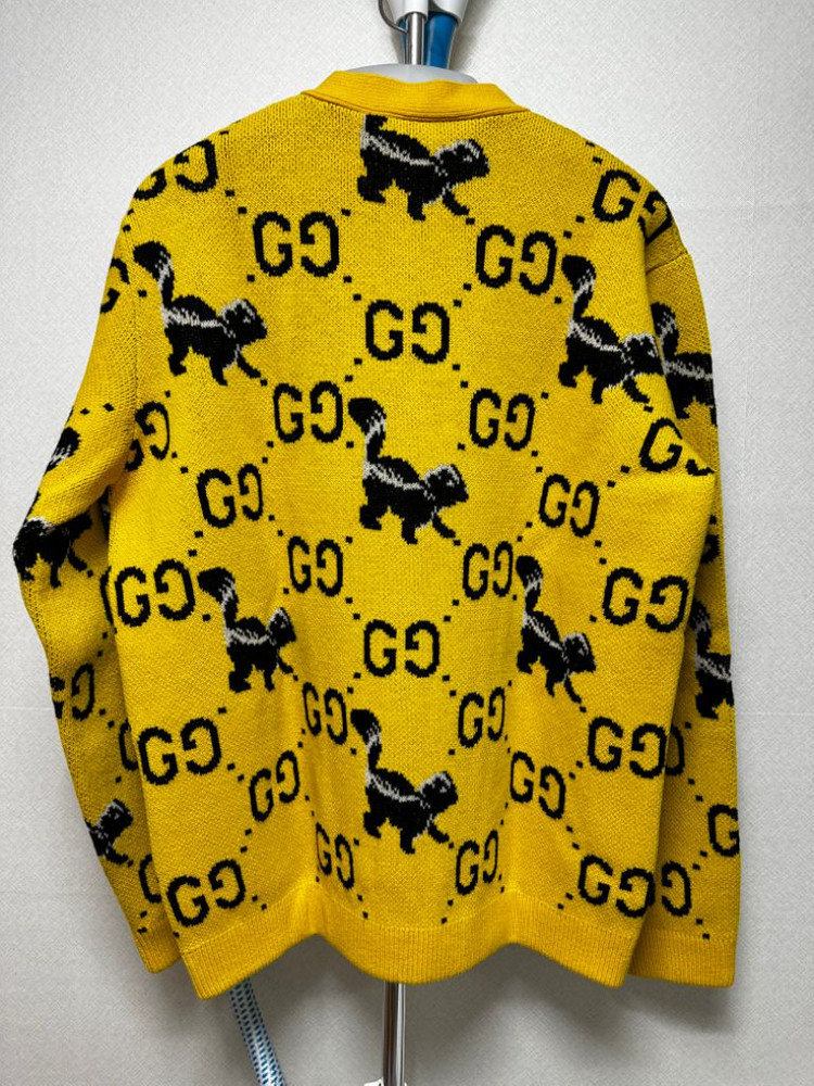 구찌 오버핏 점보GG 스컹크 가디건 국내매장판..새상품 이미지