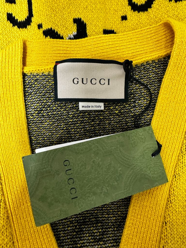 구찌 오버핏 점보GG 스컹크 가디건 국내매장판..새상품 이미지