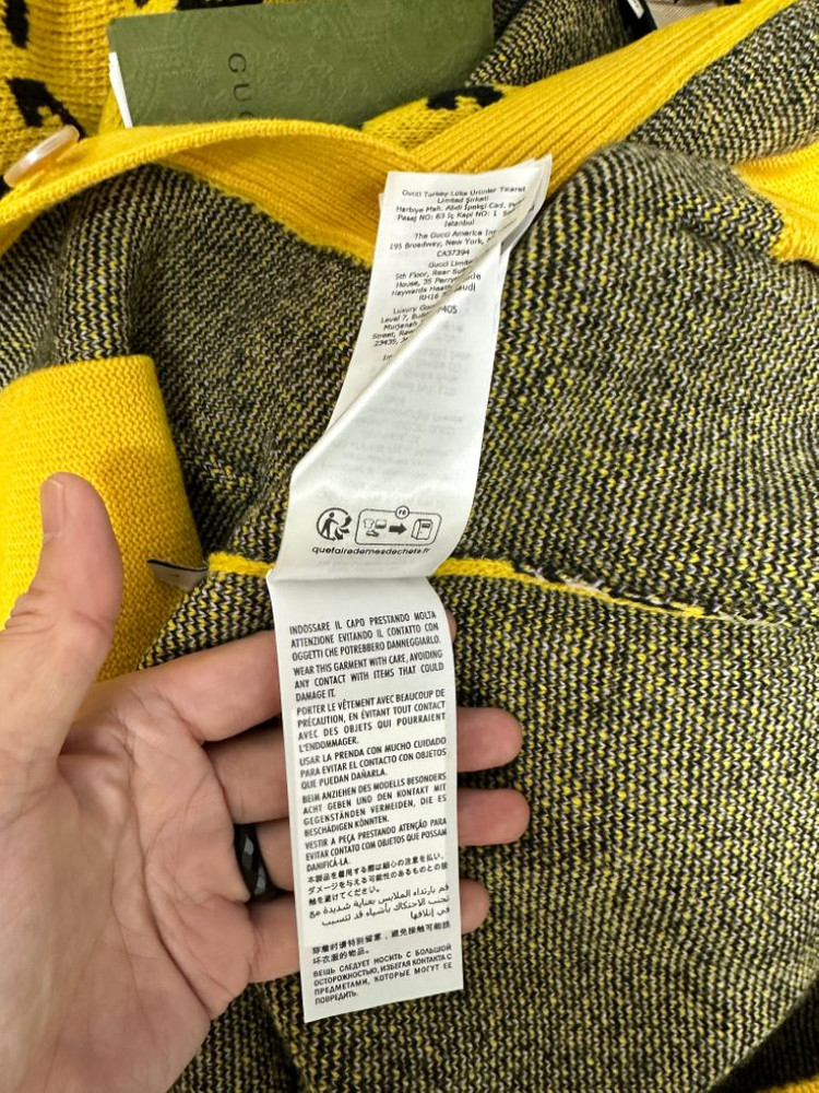 구찌 오버핏 점보GG 스컹크 가디건 국내매장판..새상품 이미지